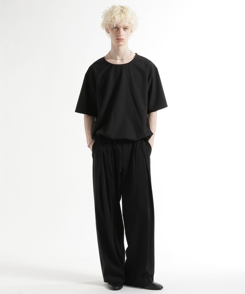HARE（ハレ）の「【接触冷感/SETUP対応】ユルネックフハクプルオーバー（Tシャツ/カットソー・メンズ・ブラック/ベージュ・FREE）」の11枚目の写真
