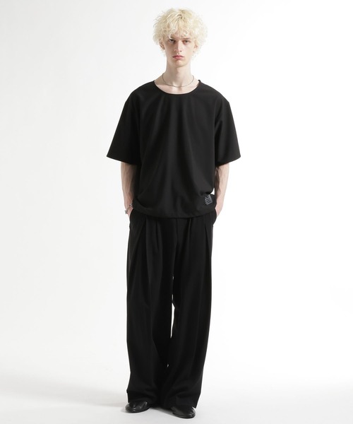 HARE（ハレ）の「【接触冷感/SETUP対応】ユルネックフハクプルオーバー（Tシャツ/カットソー・メンズ・ブラック/ベージュ・FREE）」の12枚目の写真