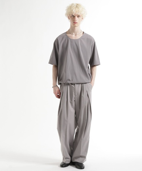HARE（ハレ）の「【接触冷感/SETUP対応】ユルネックフハクプルオーバー（Tシャツ/カットソー・メンズ・ブラック/ベージュ・FREE）」の14枚目の写真