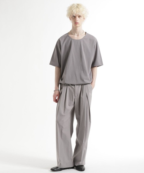 HARE（ハレ）の「【接触冷感/SETUP対応】ユルネックフハクプルオーバー（Tシャツ/カットソー・メンズ・ブラック/ベージュ・FREE）」の15枚目の写真