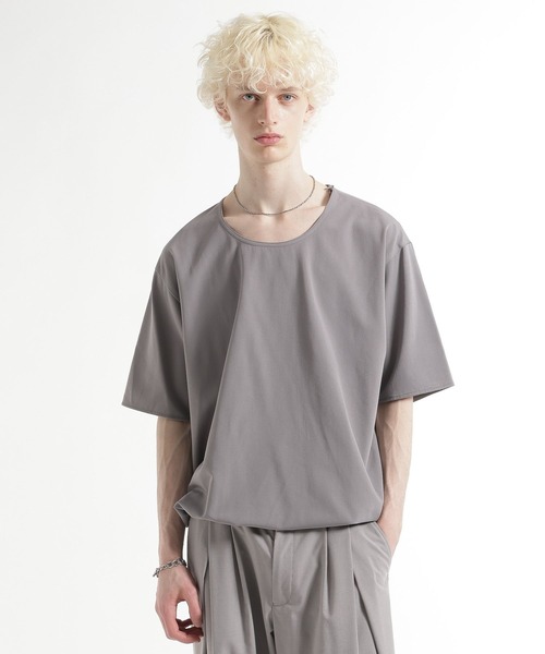 HARE（ハレ）の「【接触冷感/SETUP対応】ユルネックフハクプルオーバー（Tシャツ/カットソー・メンズ・ブラック/ベージュ・FREE）」の20枚目の写真