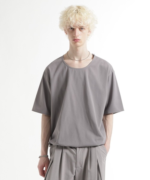 HARE（ハレ）の「【接触冷感/SETUP対応】ユルネックフハクプルオーバー（Tシャツ/カットソー・メンズ・ブラック/ベージュ・FREE）」の21枚目の写真