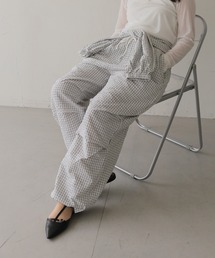 cheriella | 【cheriella】チェック柄レイヤードイージーパンツ　CHECK LAYERED EASY PANTS(その他パンツ)