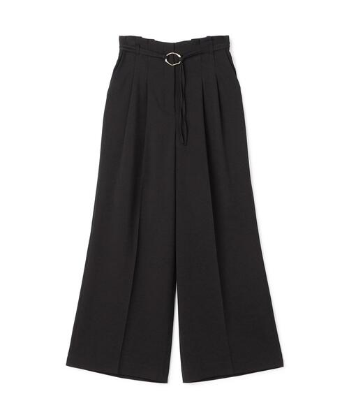 NATURAL BEAUTY BASIC（ナチュラルビューティーベーシック）の「ダブルベルトワイドパンツ（その他パンツ・レディース・ブラック/オフホワイト/ブルー・P/S/MEDIUM/SMALL）」の4枚目の写真