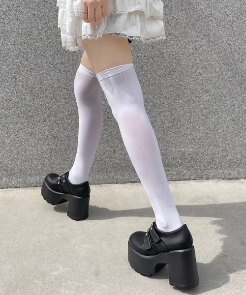 Angelart（エンジェルアート）の「【我慢なしでかわいい】軽量 超厚底 マジックベルト リング バックル ヒール ローファー 5893WBAG（ローファー・レディース・ブラック/ブラック系その他・M/LL/L/S）」の4枚目の写真