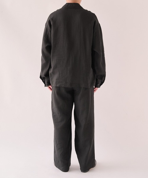 marka(マーカ)の「【marka/マーカ】別注 LINEN TROPICAL WIDE LEG EASY PANTS(スラックス・メンズ・グレー/ブラック/ライトブルーグレー・2/1)」の7枚目の写真
