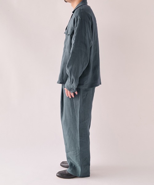 marka(マーカ)の「【marka/マーカ】別注 LINEN TROPICAL WIDE LEG EASY PANTS(スラックス・メンズ・グレー/ブラック/ライトブルーグレー・2/1)」の17枚目の写真