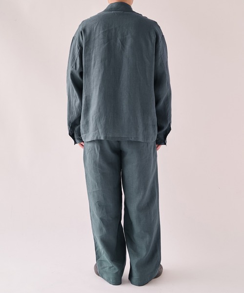 marka(マーカ)の「【marka/マーカ】別注 LINEN TROPICAL WIDE LEG EASY PANTS(スラックス・メンズ・グレー/ブラック/ライトブルーグレー・2/1)」の16枚目の写真