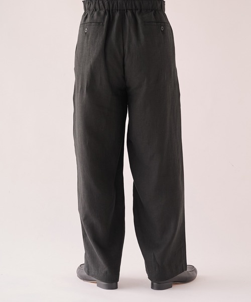 marka(マーカ)の「【marka/マーカ】別注 LINEN TROPICAL WIDE LEG EASY PANTS(スラックス・メンズ・グレー/ブラック/ライトブルーグレー・2/1)」の5枚目の写真