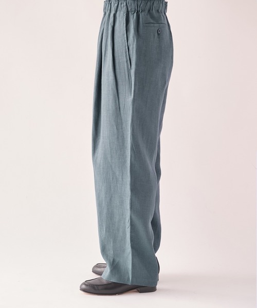 marka(マーカ)の「【marka/マーカ】別注 LINEN TROPICAL WIDE LEG EASY PANTS(スラックス・メンズ・グレー/ブラック/ライトブルーグレー・2/1)」の15枚目の写真