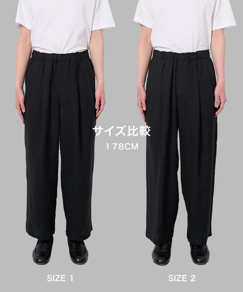 marka(マーカ)の「【marka/マーカ】別注 LINEN TROPICAL WIDE LEG EASY PANTS(スラックス・メンズ・グレー/ブラック/ライトブルーグレー・2/1)」の10枚目の写真