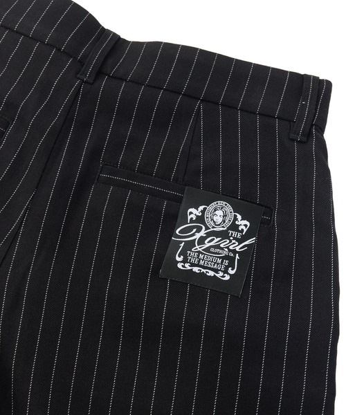 X-girl(エックスガール)の「STRIPED BUGGY SHORTS(その他パンツ・レディース・グレー/ブラック・S/M)」の8枚目の写真
