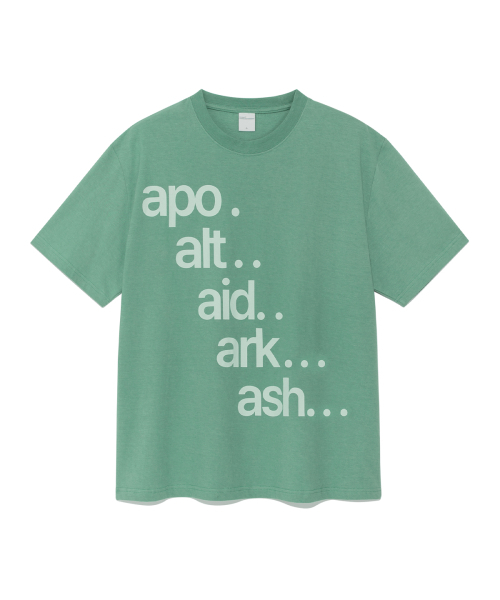 THECOLDESTMOMENT(ザコールデストモーメント)の「TCM apo T (ash green)(Tシャツ/カットソー・レディース・その他・SMALL/MEDIUM/LARGE)」の1枚目の写真