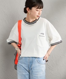 Manhattan Portage | [MANHATTAN PORTAGE/マンハッタンポーテージ] ワンポイントロゴ リンガーポケット 鹿の子Tシャツ(Tシャツ/カットソー)