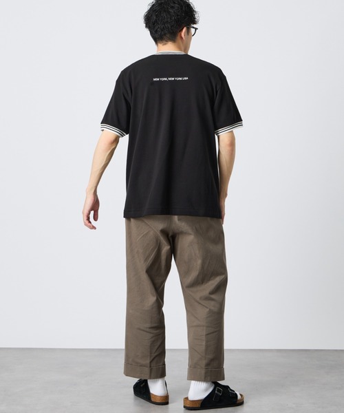 Manhattan Portage（マンハッタンポーテージ）の「[MANHATTAN PORTAGE/マンハッタンポーテージ] ワンポイントロゴ リンガーポケット 鹿の子Tシャツ（Tシャツ/カットソー・レディース・ブラック/ホワイト・XL/L/M）」の15枚目の写真