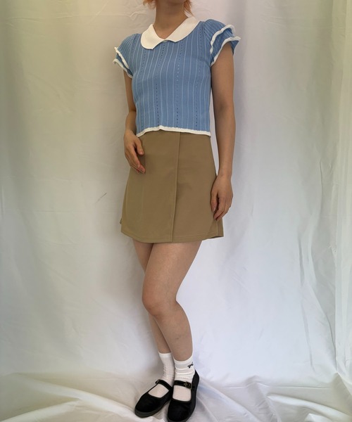Alite cloth（アリーテクロス）の「ミニラップスカート（スカート・レディース・ブラック/ベージュ/グレー・FREE）」の17枚目の写真