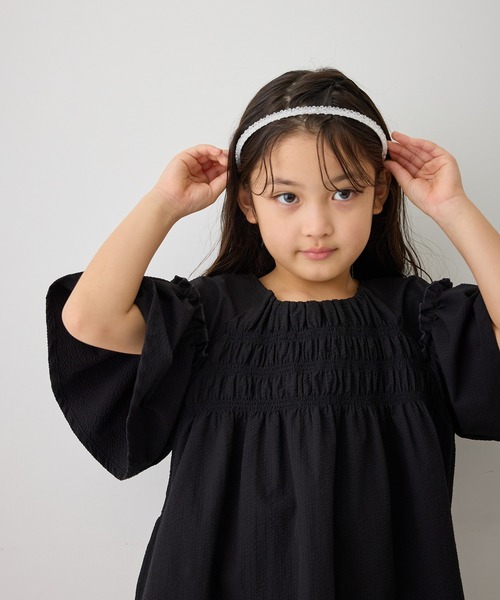 ROPE' PICNIC(ロペピクニック)の「【KIDS/キッズ】クリアビーズカチューシャ(カチューシャ・キッズ・ピンク/サックスブルー/チャコールグレー・FREE)」の2枚目の写真