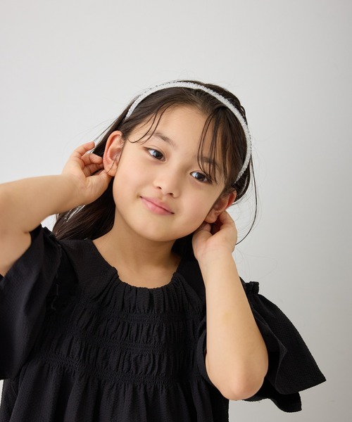 ROPE' PICNIC(ロペピクニック)の「【KIDS/キッズ】クリアビーズカチューシャ(カチューシャ・キッズ・ピンク/サックスブルー/チャコールグレー・FREE)」の14枚目の写真