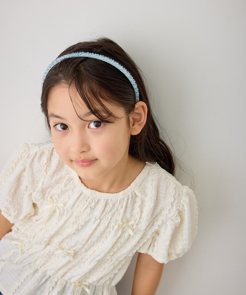 ROPE' PICNIC(ロペピクニック)の「【KIDS/キッズ】クリアビーズカチューシャ(カチューシャ・キッズ・ピンク/サックスブルー/チャコールグレー・FREE)」の15枚目の写真