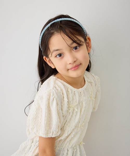 ROPE' PICNIC(ロペピクニック)の「【KIDS/キッズ】クリアビーズカチューシャ(カチューシャ・キッズ・ピンク/サックスブルー/チャコールグレー・FREE)」の16枚目の写真