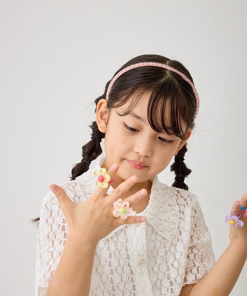 ROPE' PICNIC(ロペピクニック)の「【KIDS/キッズ】クリアビーズカチューシャ(カチューシャ・キッズ・ピンク/サックスブルー/チャコールグレー・FREE)」の17枚目の写真