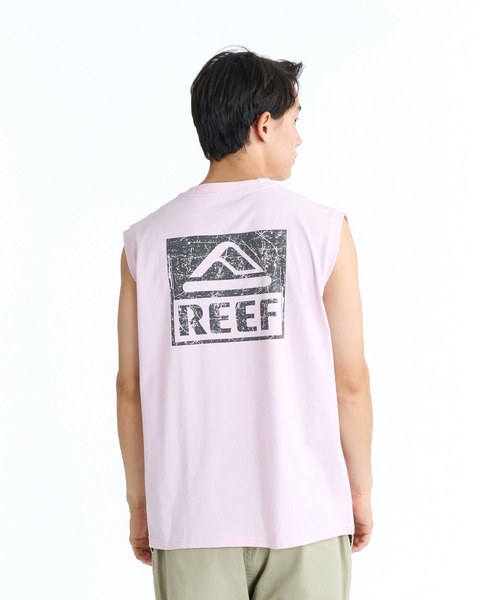 REEF(リーフ)の「REEF BOX LOGO TANK タンクトップ 【2026年春夏モデル】/リーフノースリーブタンクトップ(タンクトップ・メンズ・ブラック/ホワイト/ミント/ピンク・LARGE/SMALL/MEDIUM/X-LARGE)」の4枚目の写真