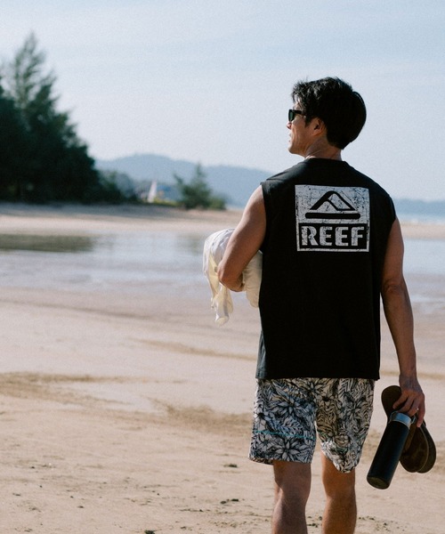 REEF(リーフ)の「REEF BOX LOGO TANK タンクトップ 【2026年春夏モデル】/リーフノースリーブタンクトップ(タンクトップ・メンズ・ブラック/ホワイト/ミント/ピンク・LARGE/SMALL/MEDIUM/X-LARGE)」の1枚目の写真
