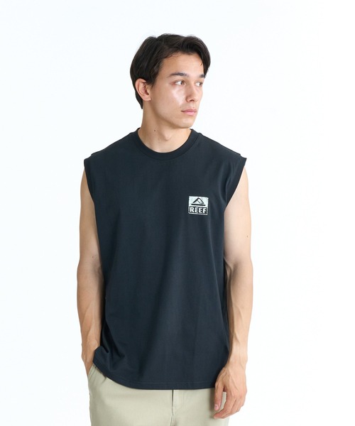 REEF(リーフ)の「REEF BOX LOGO TANK タンクトップ 【2026年春夏モデル】/リーフノースリーブタンクトップ(タンクトップ・メンズ・ブラック/ホワイト/ミント/ピンク・LARGE/SMALL/MEDIUM/X-LARGE)」の7枚目の写真