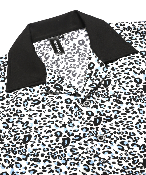 ROCKPSYCHO（ロックサイコ）の「レオパードボウリング半袖シャツ（シャツ/ブラウス・メンズ・ブラック・MEDIUM/LARGE/X-LARGE）」の2枚目の写真