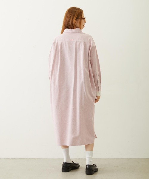 MILKFED.(ミルクフェド)の「STRIPED LACE DRESS(ワンピース・レディース・グレー/レッド/ライトブルー・ONE SIZE)」の9枚目の写真