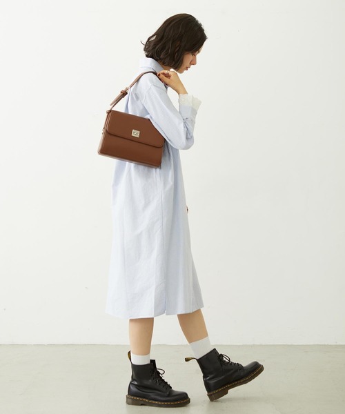 MILKFED.(ミルクフェド)の「STRIPED LACE DRESS(ワンピース・レディース・グレー/レッド/ライトブルー・ONE SIZE)」の16枚目の写真