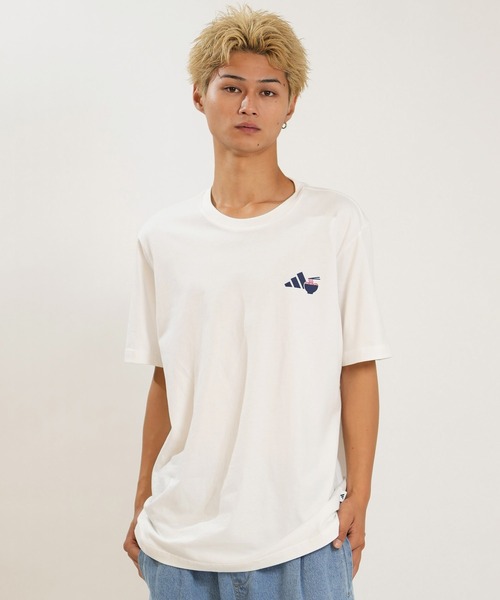adidas(アディダス)の「adidas/アディダス 半袖 Tシャツ XR166(Tシャツ/カットソー・メンズ・ホワイト/ブラック・XL/L/M)」の3枚目の写真