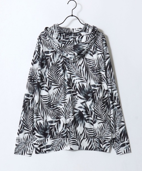 SITRY(シトリー)の「High Function All Over Print Zip Hoodie & Shorts/セットアップ 2点セット UVカットパーカー&ハーフパンツ マルチファンクション 接触冷感 ドライ ストレッチ ウォッシャブル ラッシュガード ルームウェア ワンマイルウェア パジャマ(セットアップ・メンズ・ブラック系その他3/ホワイト系その他2/ブラック系その他4/ホワイト系その他/ブラック系その他/ブラック系その他2・M/LL/L)」の8枚目の写真
