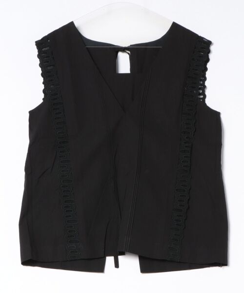 LAULEN(ローレン)の「ladder lace double ribbon multi way blouse /ラダーレースダブルリボンマルチウェイブラウス(シャツ/ブラウス・レディース・ホワイト/ブラック/ベージュ・FREE)」の10枚目の写真