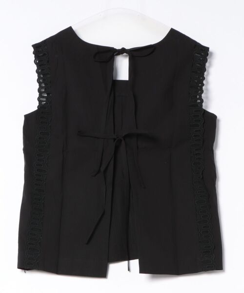 LAULEN(ローレン)の「ladder lace double ribbon multi way blouse /ラダーレースダブルリボンマルチウェイブラウス(シャツ/ブラウス・レディース・ホワイト/ブラック/ベージュ・FREE)」の11枚目の写真
