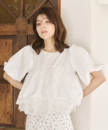 Olu. | ボリュームレースフリルトップス(Tシャツ/カットソー)