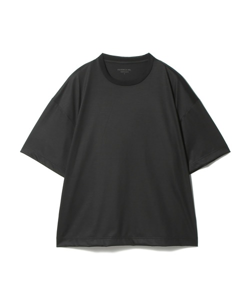KANEMASA PHIL.(カネマサフィル)の「KANEMASA PHIL. / 36G Wool SS Tee(Tシャツ/カットソー・メンズ・ブラック/ベージュ/イエロー・LARGE/MEDIUM)」の2枚目の写真