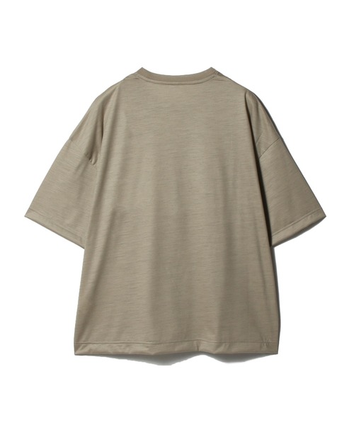 KANEMASA PHIL.(カネマサフィル)の「KANEMASA PHIL. / 36G Wool SS Tee(Tシャツ/カットソー・メンズ・ブラック/ベージュ/イエロー・LARGE/MEDIUM)」の5枚目の写真