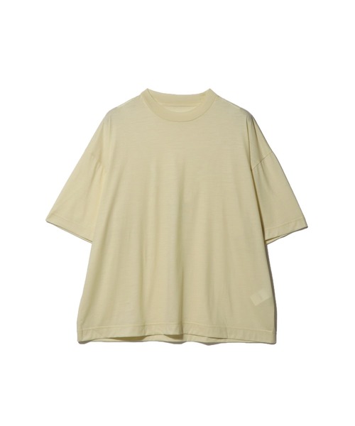 KANEMASA PHIL.(カネマサフィル)の「KANEMASA PHIL. / 36G Wool SS Tee(Tシャツ/カットソー・メンズ・ブラック/ベージュ/イエロー・LARGE/MEDIUM)」の8枚目の写真