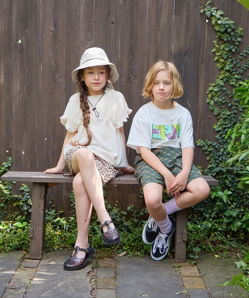 GLOBAL WORK（グローバルワーク）の「ヘビロッTEEヴィンテージ加工T/キッズ/637860（Tシャツ/カットソー・キッズ・オフホワイト・130cm）」の3枚目の写真