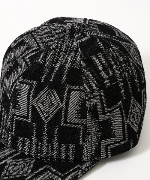 PENDLETON（ペンドルトン）の「PENDLETON ペンドルトン HARDING JAQUARD DENIM CAP ハーディング ジャガード デニム キャップ（キャップ・メンズ・ブラック/インディゴブルー・FREE）」の6枚目の写真