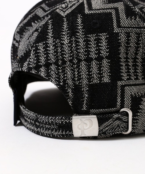 PENDLETON（ペンドルトン）の「PENDLETON ペンドルトン HARDING JAQUARD DENIM CAP ハーディング ジャガード デニム キャップ（キャップ・メンズ・ブラック/インディゴブルー・FREE）」の7枚目の写真