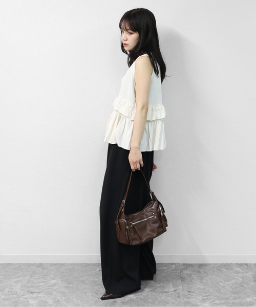 THE CELL.(ザセルドット)の「サイドポケット ショルダーバッグ SIDE POCKET SHOULDER BAG(ハンドバッグ・レディース・ブラック/レッド/ブラウン・FREE)」の12枚目の写真