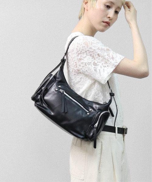 THE CELL.(ザセルドット)の「サイドポケット ショルダーバッグ SIDE POCKET SHOULDER BAG(ハンドバッグ・レディース・ブラック/レッド/ブラウン・FREE)」の7枚目の写真