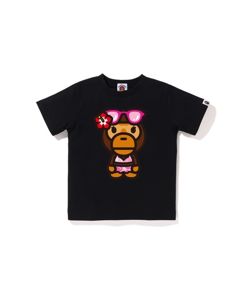 A BATHING APE(アベイシングエイプ)の「BIG BABY LISA SUMMER TEE(Tシャツ/カットソー・キッズ・ホワイト/ブラック/ピンク・90/100/110/120/140/130)」の3枚目の写真
