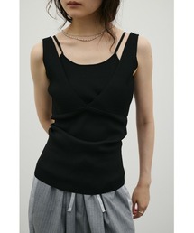 マルチストライプニットタンクトップ（タンクトップ）｜ETRE TOKYO