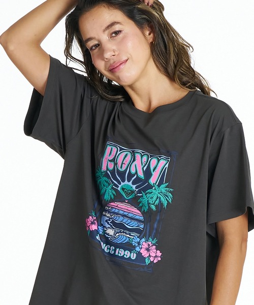 ROXY SUNSETTER TEE ラッシュTシャツ /UVカット/EASY DRY 【2026年夏