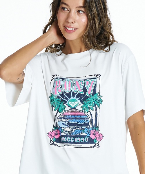 ROXY SUNSETTER TEE ラッシュTシャツ /UVカット/EASY DRY 【2026年夏