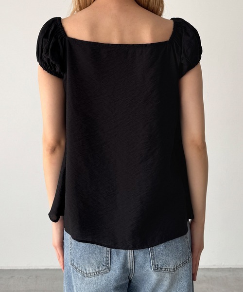 CANAL JEAN(キャナルジーン)の「El mar 2WAYオフショルパフブラウス(シャツ/ブラウス・レディース・ホワイト/ブラック・ONE SIZE)」の13枚目の写真