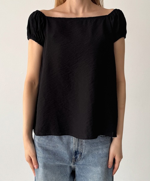 CANAL JEAN(キャナルジーン)の「El mar 2WAYオフショルパフブラウス(シャツ/ブラウス・レディース・ホワイト/ブラック・ONE SIZE)」の16枚目の写真
